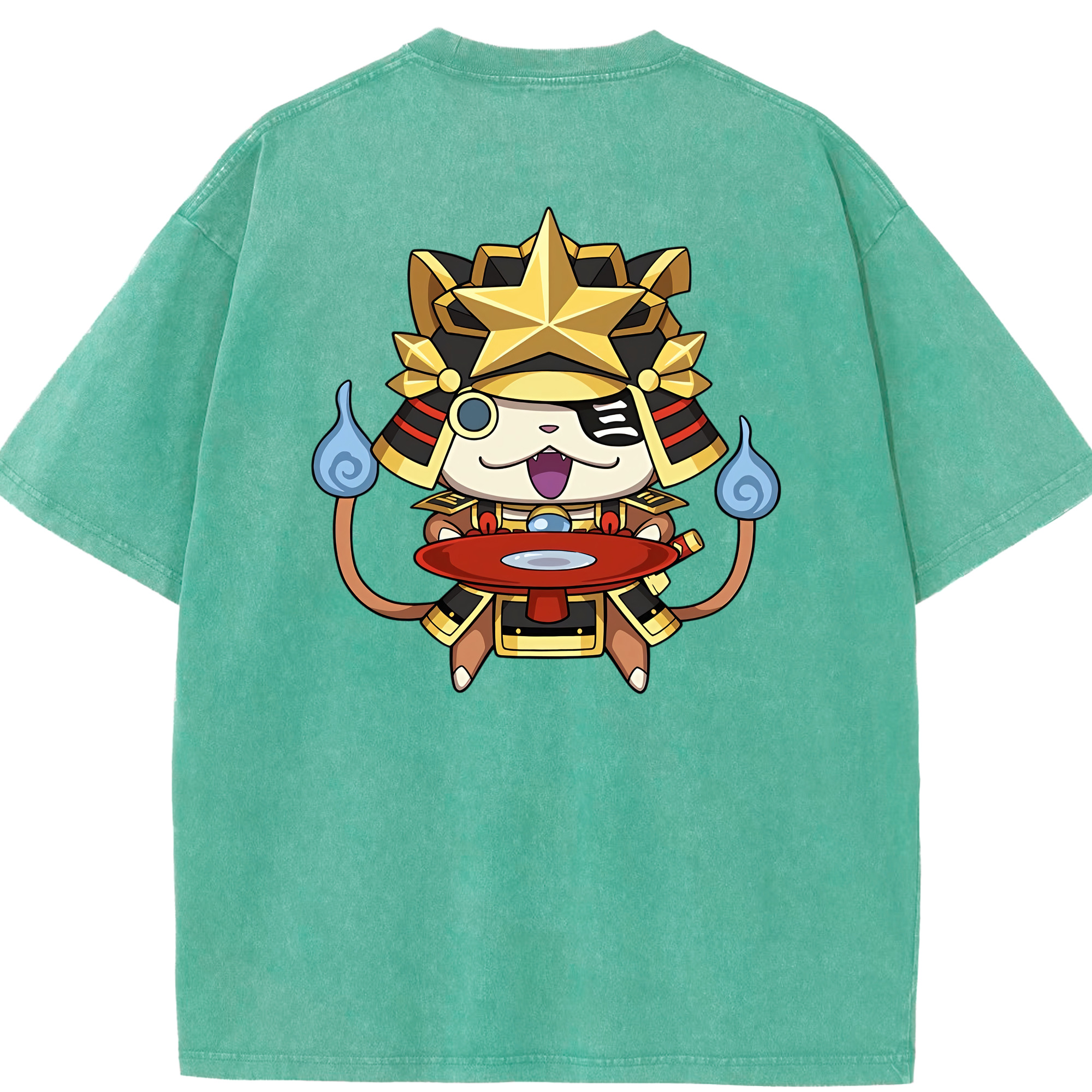 （画像用） 妖怪ウォッチ Yo-kai Watch 綿100% ヴィンテージ風 半袖Tシャツ（背面プリント）